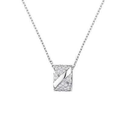 [⭐Hinora Jewelry]LIENS EVIDENCE DIAMOND PAVED NECKLACE