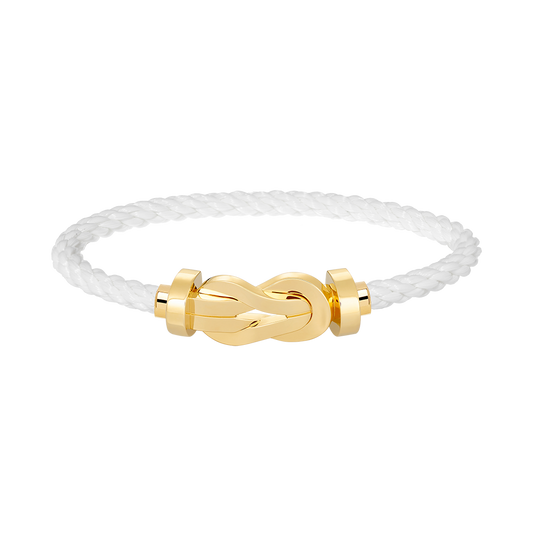 [⭐Hinora Jewelry]CHANCE LARGE 8 FIGURE BUCKLE NO DIAMOND BRACELET GOLD