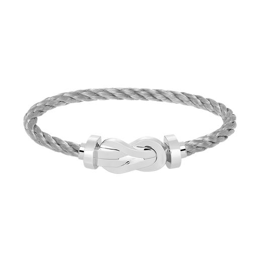 [⭐Hinora Jewelry]CHANCE LARGE 8 FIGURE BUCKLE NO DIAMOND BRACELET SILVER