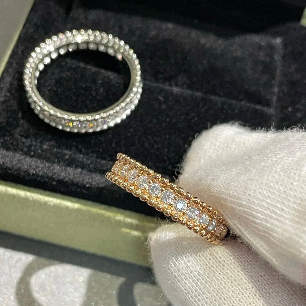 [⭐Hinora Jewelry]PERLEE DIAMOND SILVER RING