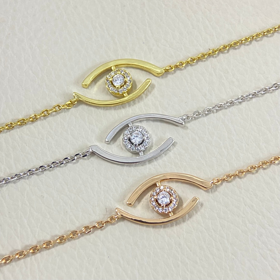 [⭐Hinora Jewelry]Demo Eye Pave-Set Diamond Bracelet