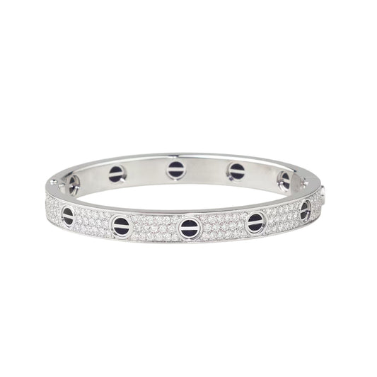 [⭐Hinora Jewelry]LOVE BRACELET 6.1MM DIAMOND-PAVED CERAMIC