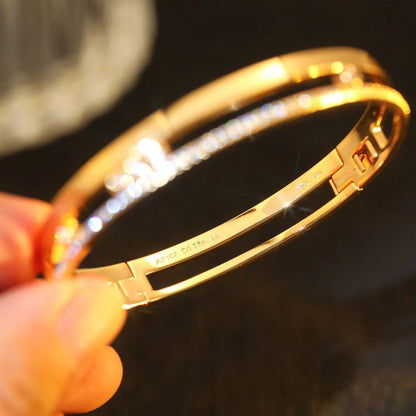 [⭐Hinora Jewelry]Move Romane Diamond Bangle Bracelet