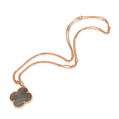 [⭐Hinora Jewelry]CLOVER 25MM GOLD DARK MOP BIG CLOVER NECKLACE