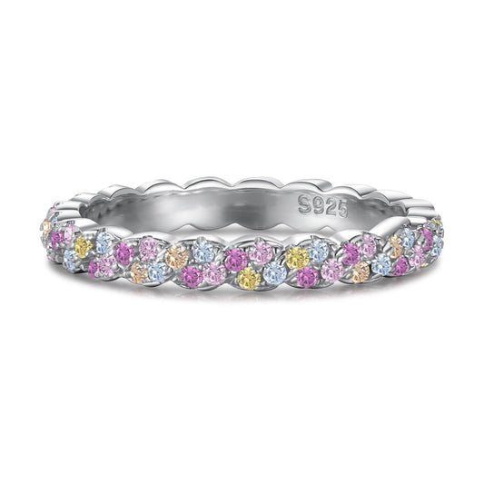 [Hinora Jewelry]Dainty Ebullient Round Cut Daily Ring