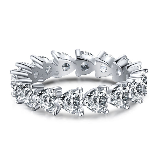 [Hinora Jewelry]0.25 Carat Radiant Romance Heart Cut Lover Ring