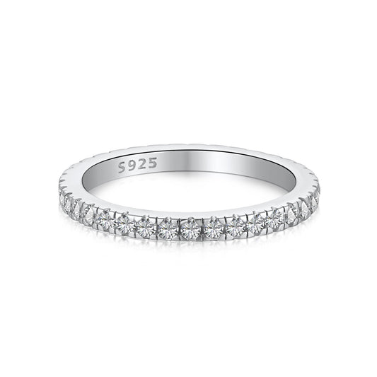 [Hinora Jewelry]Delicate Sparkling Round Cut Daily Ring