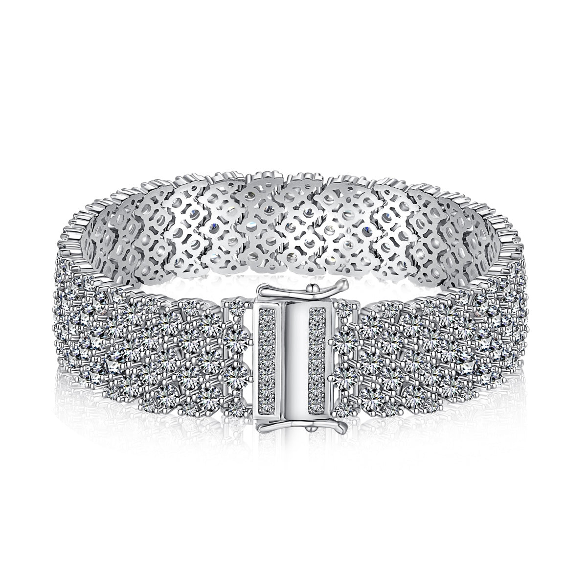 [Hinora Jewelry]Ornate Elegant Round Cut Party Bracelet
