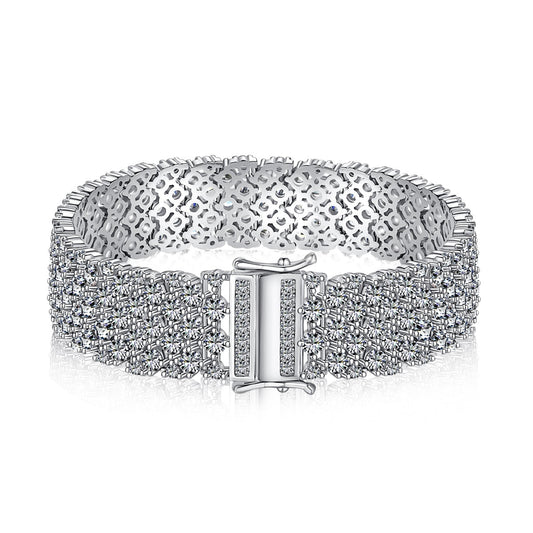 [Hinora Jewelry]Ornate Elegant Round Cut Party Bracelet