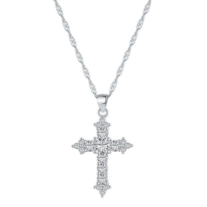 [Hinora Jewelry]Delicate Cross Shape Necklace