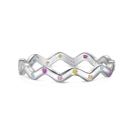 [Hinora Jewelry]Ornate Vibrant Round Cut Daily Ring