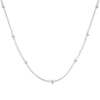 [Hinora Jewelry]Small Bead Clavicle Chain Simple Necklace