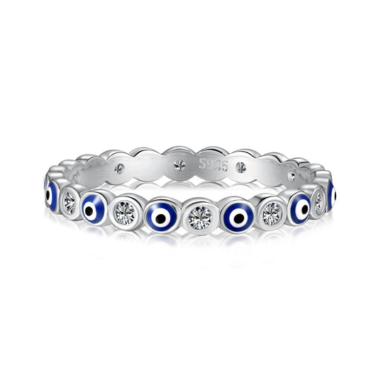 [Hinora Jewelry]Sparkling Vibrant Round Shape Daily Ring