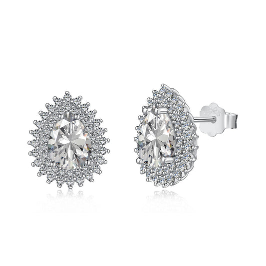 [Hinora Jewelry]Delicate Gorgeous Pear Cut Daily Earrings