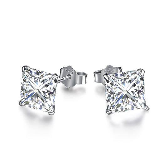 [Hinora Jewelry]Ornate Square Shape Earrings
