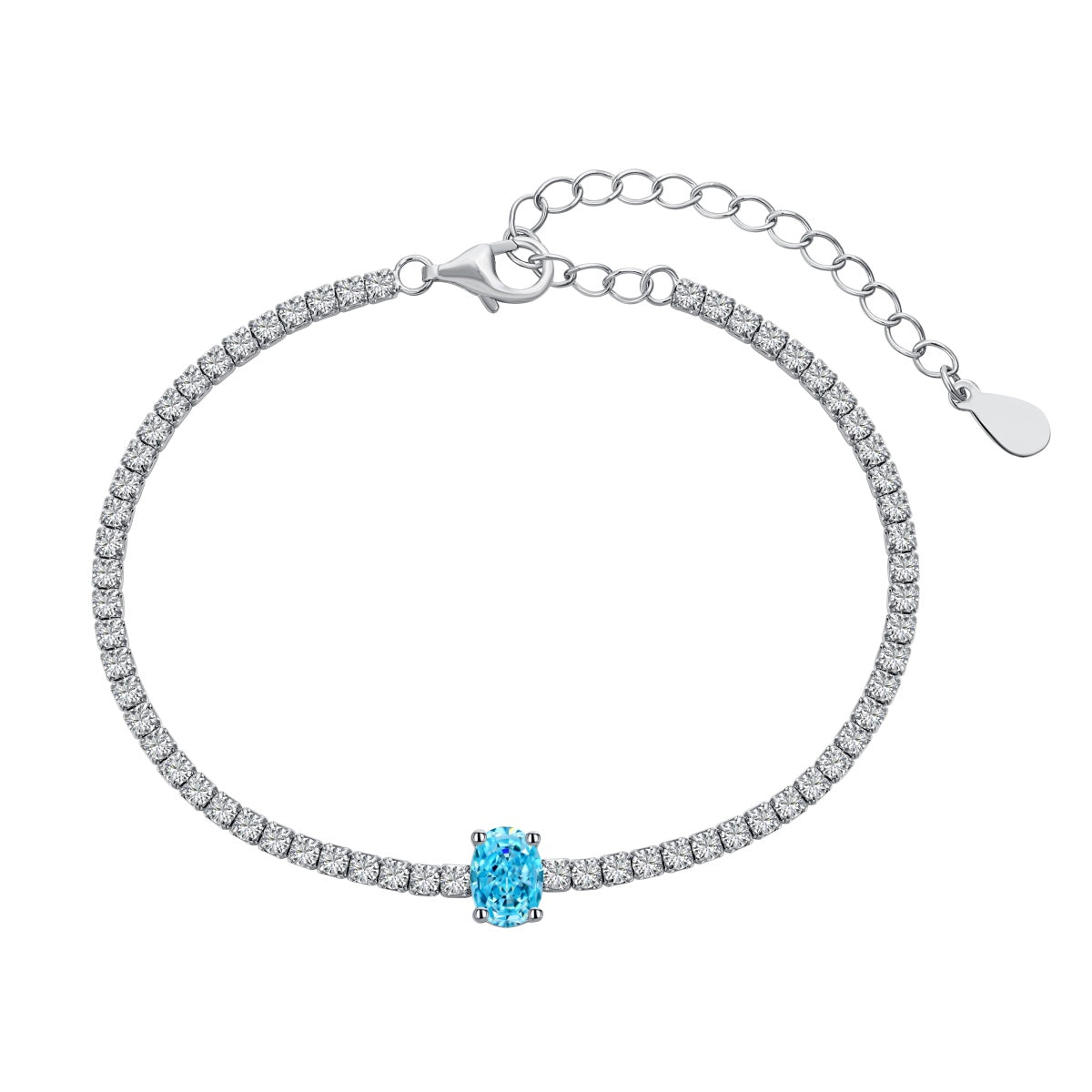 [Hinora Jewelry]0.75 Carat Exquisite Oval Cut Daily Bracelet