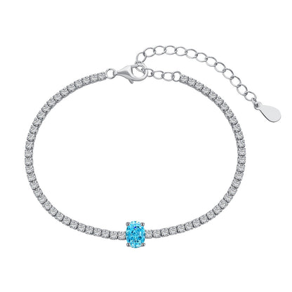 [Hinora Jewelry]0.75 Carat Exquisite Oval Cut Daily Bracelet
