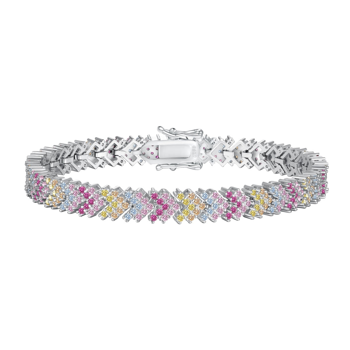 [Hinora Jewelry]Ornate Sparkling Round Cut Party Bracelet