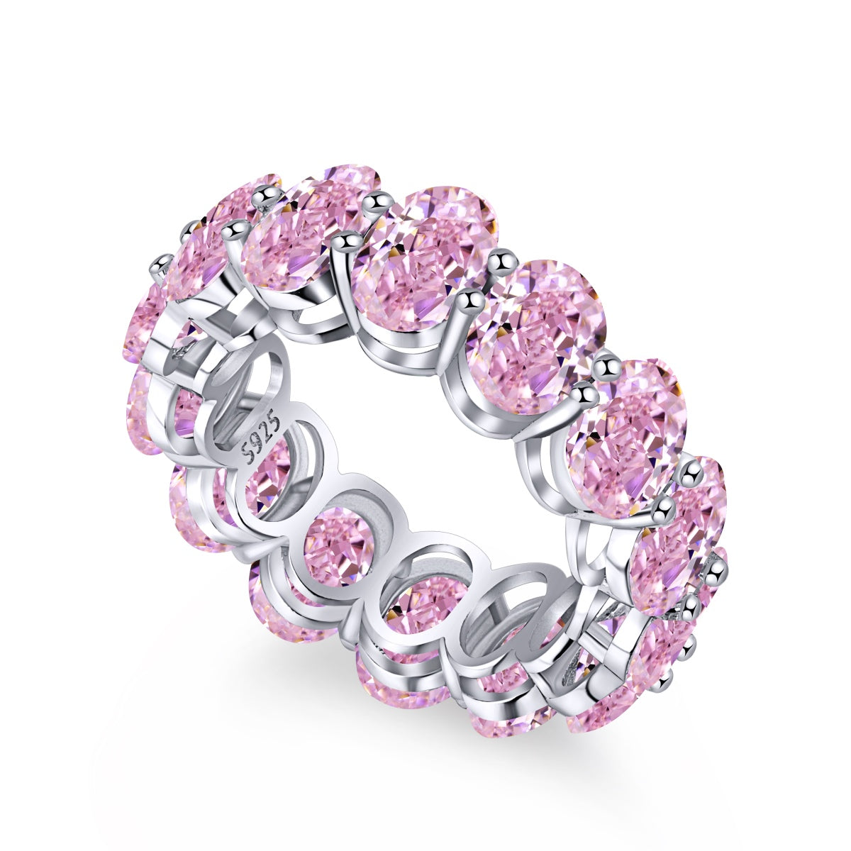 [Hinora Jewelry]Dainty Elongated Cushion Cut Tennis Ring