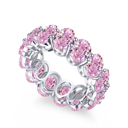 [Hinora Jewelry]Dainty Elongated Cushion Cut Tennis Ring