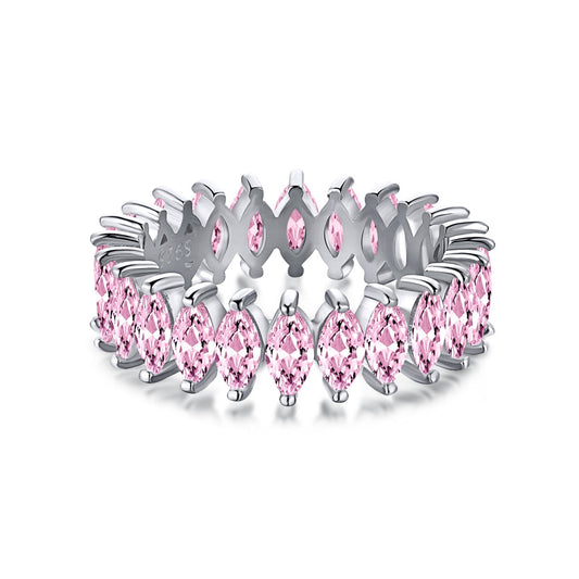 [Hinora Jewelry]Gorgeous Marquise Cut Tennis Ring