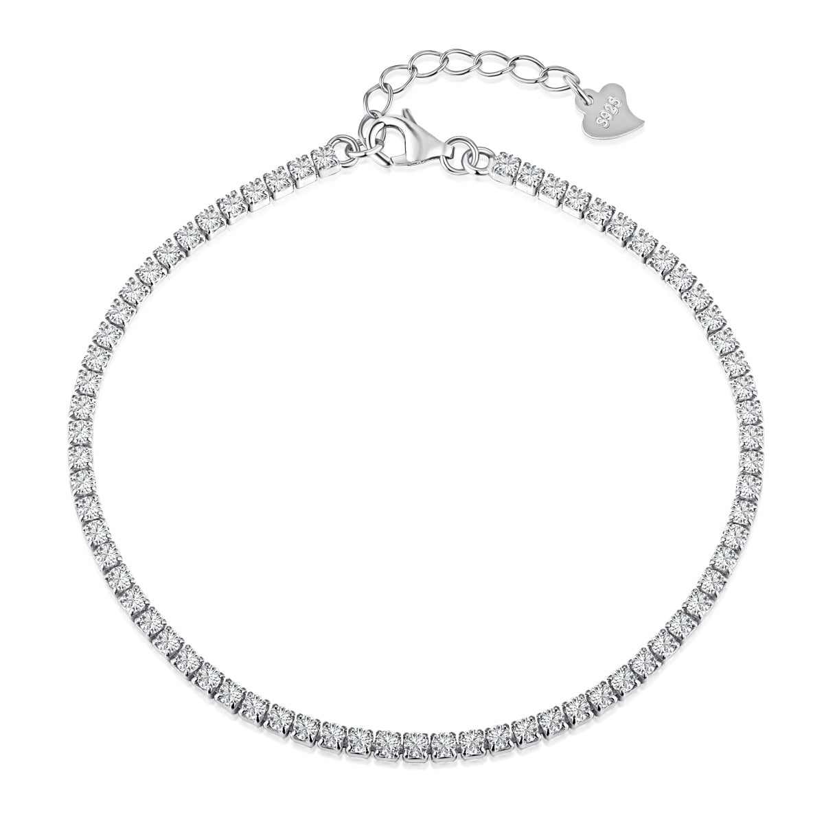 [Hinora Jewelry]Radiant Shinning Princess Cut Tennis Bracelet