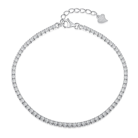 [Hinora Jewelry]Radiant Shinning Princess Cut Tennis Bracelet