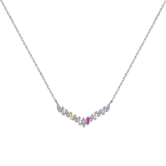 [Hinora Jewelry]Dazzling Rainbow Necklace