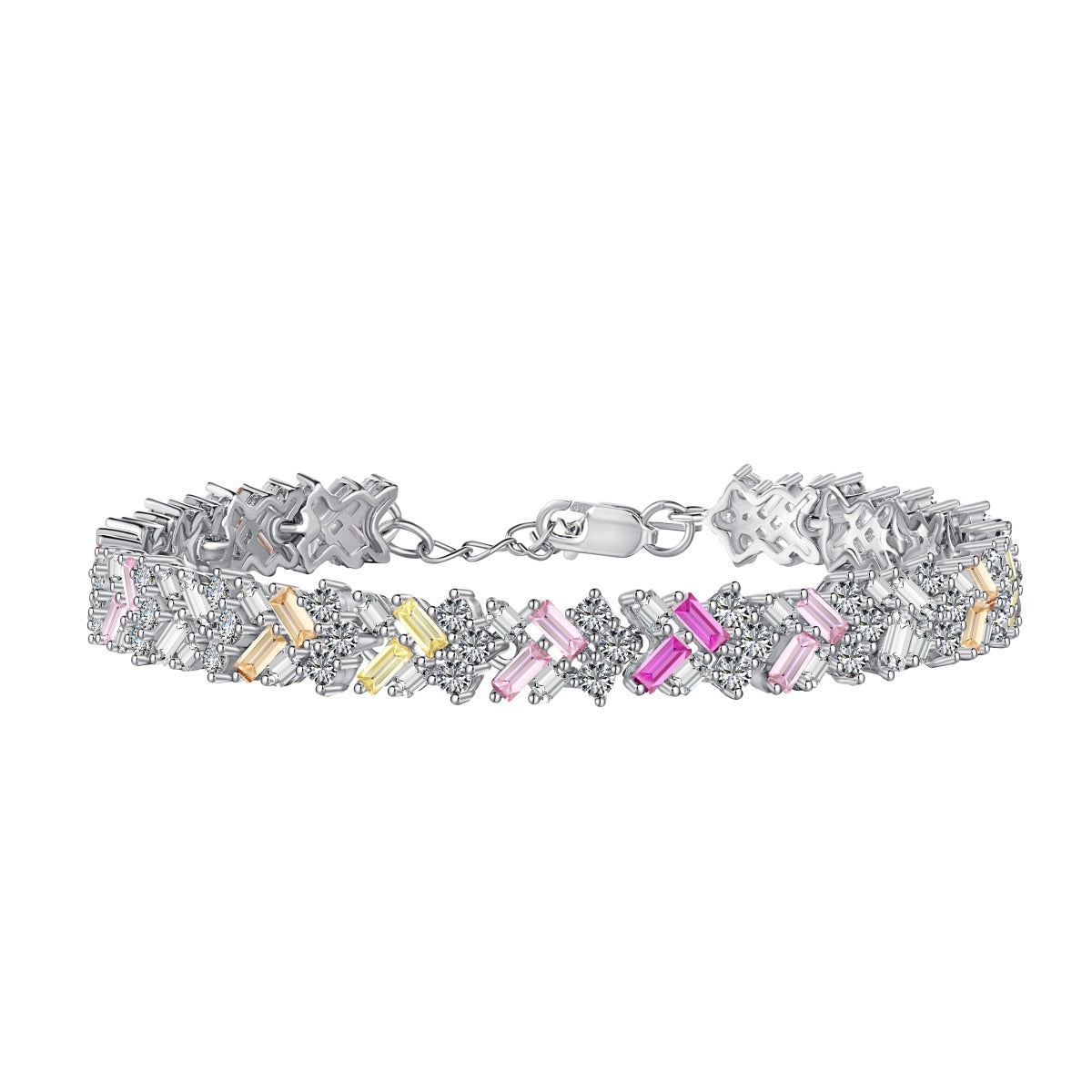 [Hinora Jewelry]Dazzling Unique Multi Shape Daily Bracelet