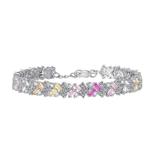 [Hinora Jewelry]Dazzling Unique Multi Shape Daily Bracelet