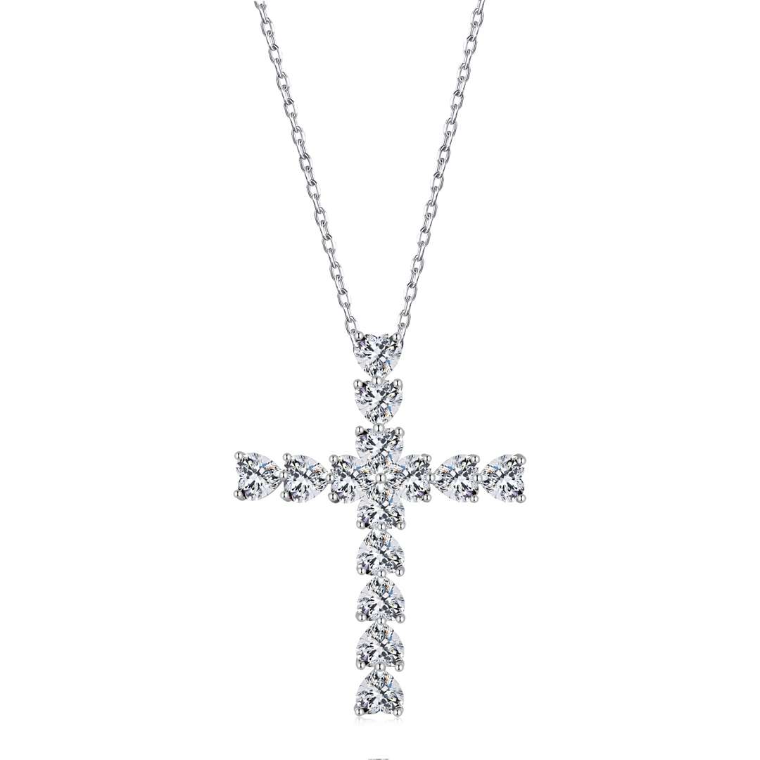 [Hinora Jewelry]Radiant Cross Shape Necklace