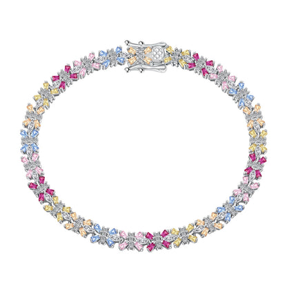 [Hinora Jewelry]Radiant Colorful Emerald Cut Party Bracelet