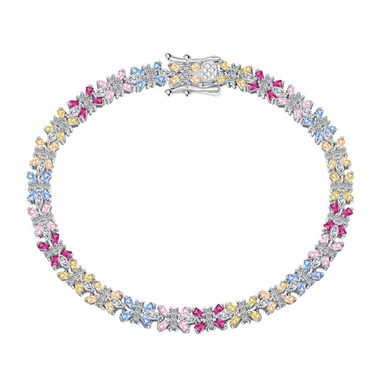 [Hinora Jewelry]Radiant Colorful Emerald Cut Party Bracelet