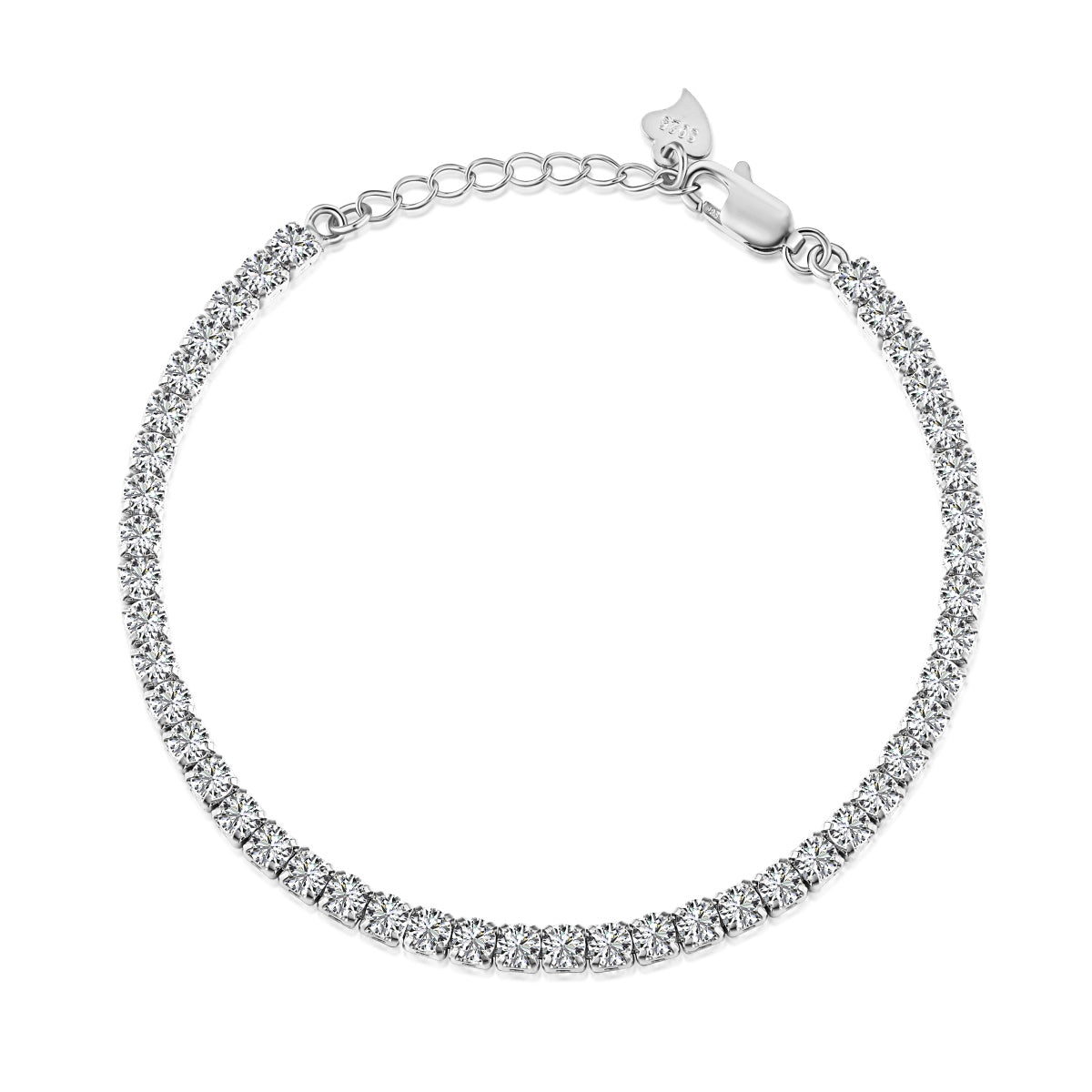 [Hinora Jewelry]Sparkling Round Cut Daily Bracelet