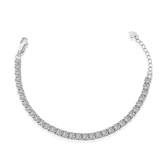 [Hinora Jewelry]Sparkling Radiant Princess Cut Tennis Bracelet