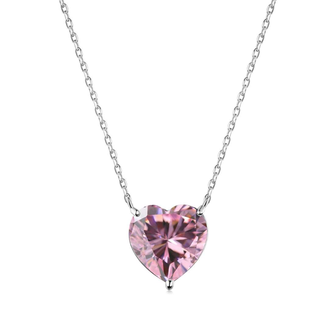 [Hinora Jewelry]6.0 carat Radiant Heart Shape Necklace