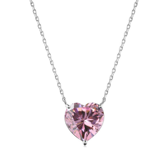 [Hinora Jewelry]6.0 carat Radiant Heart Shape Necklace