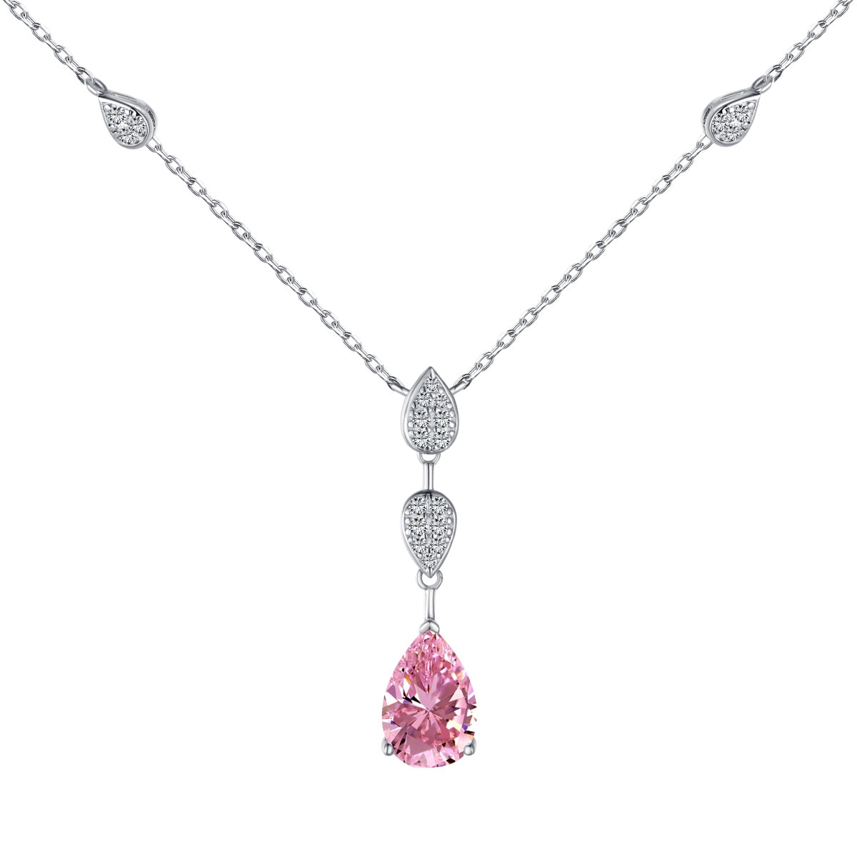 [Hinora Jewelry]Dazzling Pear Cut Necklace