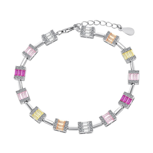 [Hinora Jewelry]Dainty Charming Emerald Cut Daily Bracelet