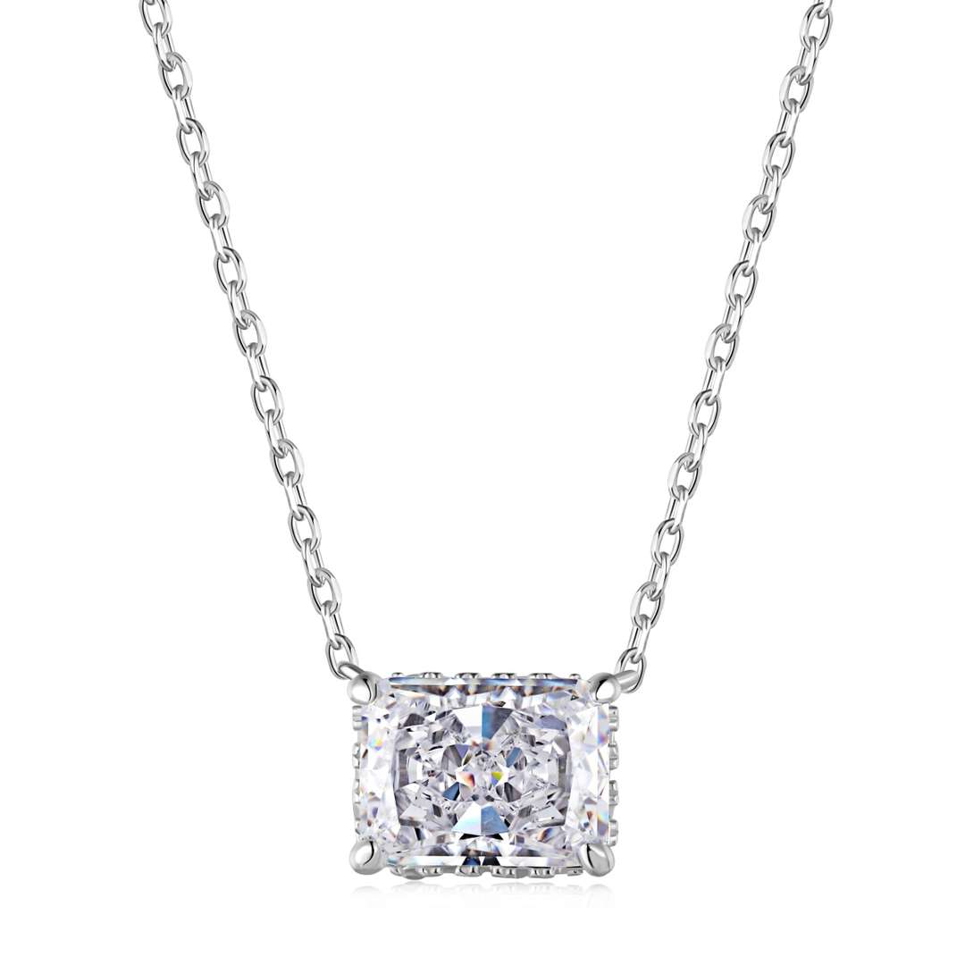 [Hinora Jewelry]Luxurious Square Shape Colorful Necalack