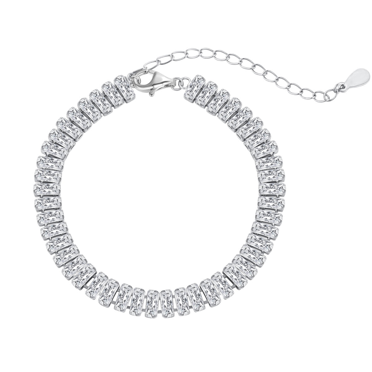 [Hinora Jewelry]Exquisite Emerald Cut Daily Bracelet