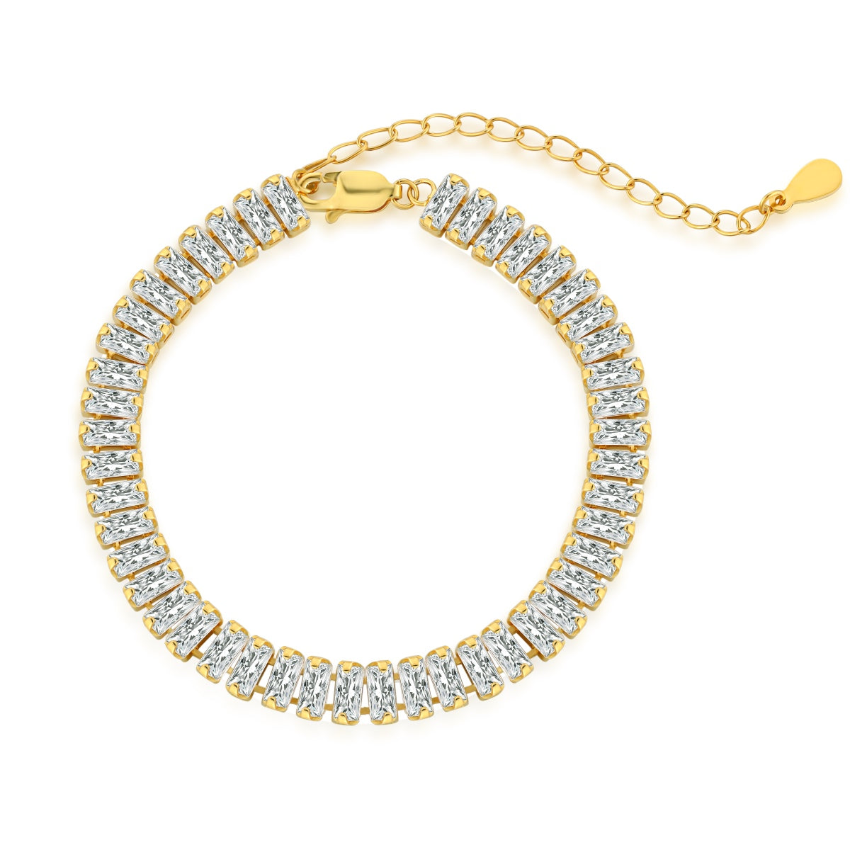 [Hinora Jewelry]Exquisite Emerald Cut Daily Bracelet