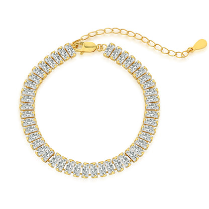 [Hinora Jewelry]Exquisite Emerald Cut Daily Bracelet