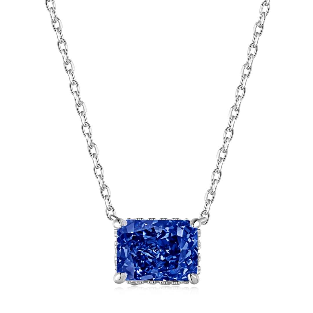 [Hinora Jewelry]Luxurious Square Shape Colorful Necalack