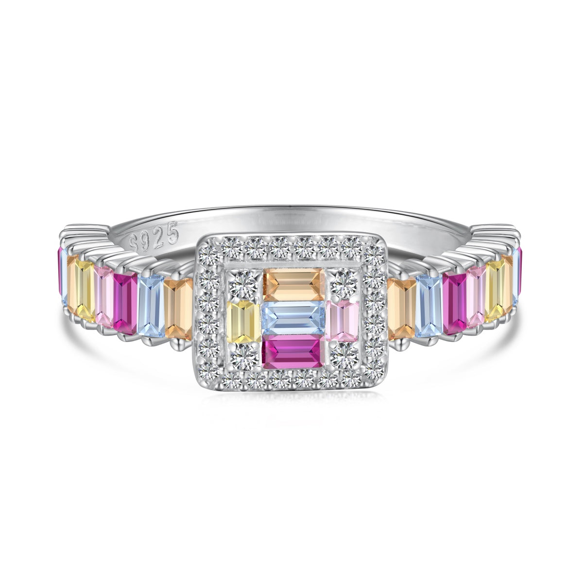 [Hinora Jewelry]Exquisite Colorful Radiant Cut Party Ring