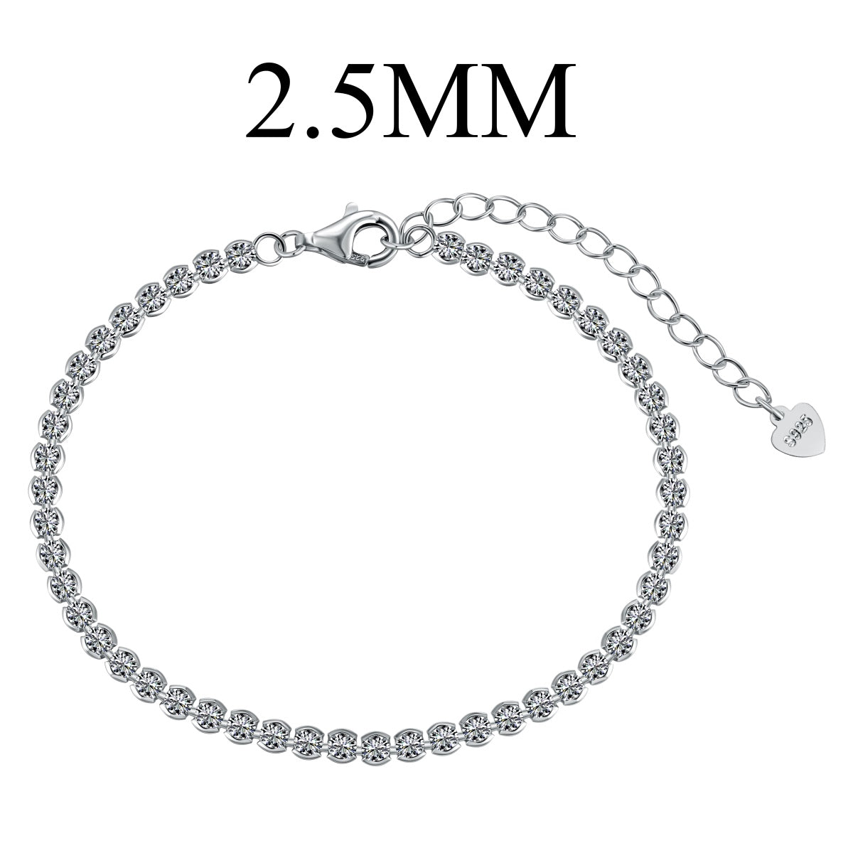 [Hinora Jewelry]Dazzling Sparkling Round Cut Daily Bracelet