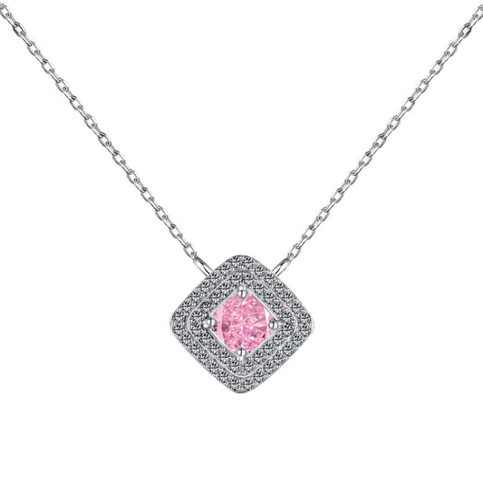 [Hinora Jewelry]Sparkling Asscher Cut Necklace