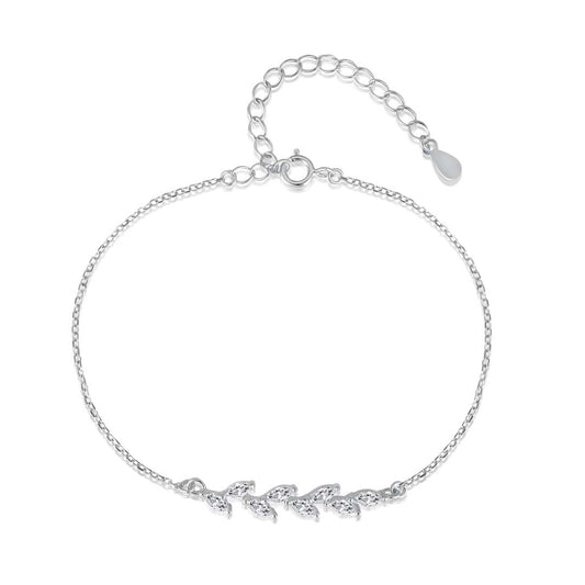 [Hinora Jewelry]Elegant Wheat Leaves Shape Bracelet