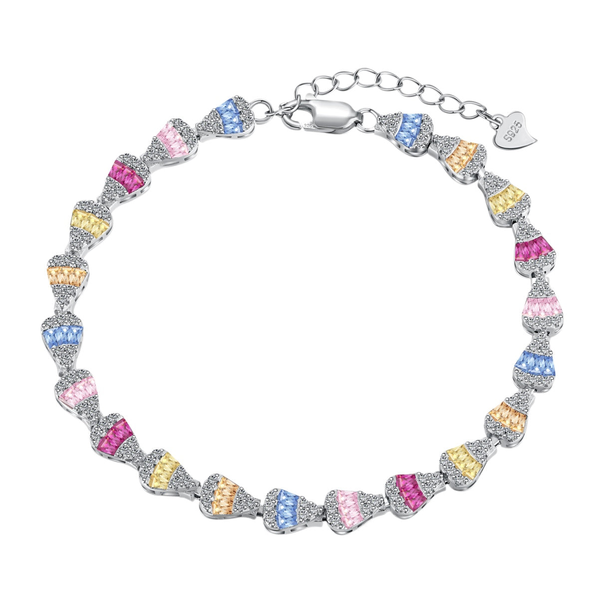 [Hinora Jewelry]Radiant Water Drop Shape Daily Bracelet