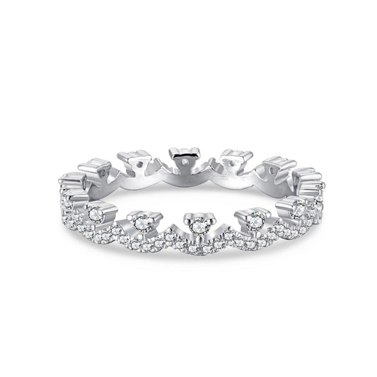 [Hinora Jewelry]Elegant Resplendent Round Shape Party Ring